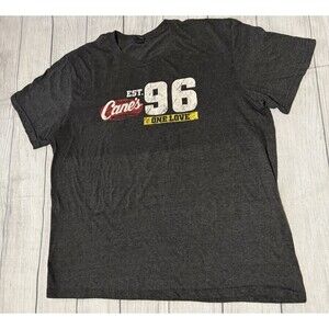 Raising Canes Chicken Fingers Est 96 One Love T Shirt Mens XL Employee Uniform